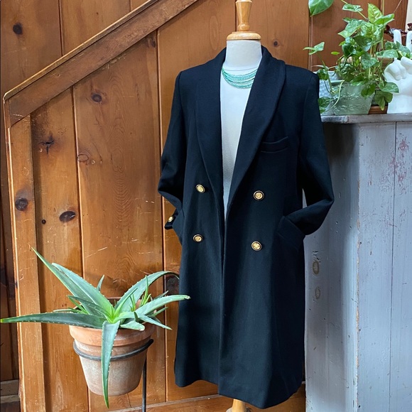 Vintage Herman Kay Petite Long Double Breasted Coat - Picture 1 of 8